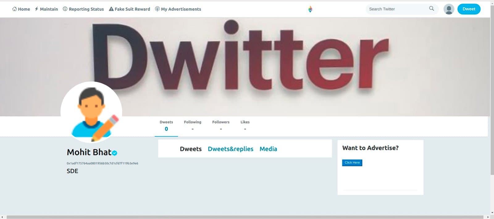 Decentralized Social Media Using Ethereum and Netlify